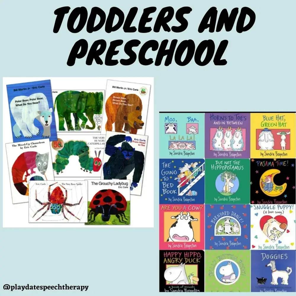 Children's book recommendations for toddlers and preschoolers