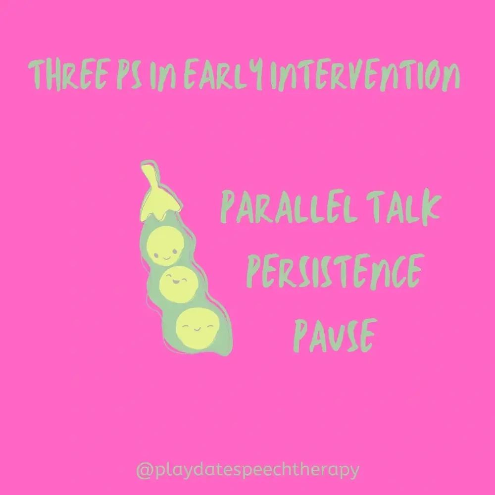 Three Ps in early intervention: parallel talk, persistence, and pause