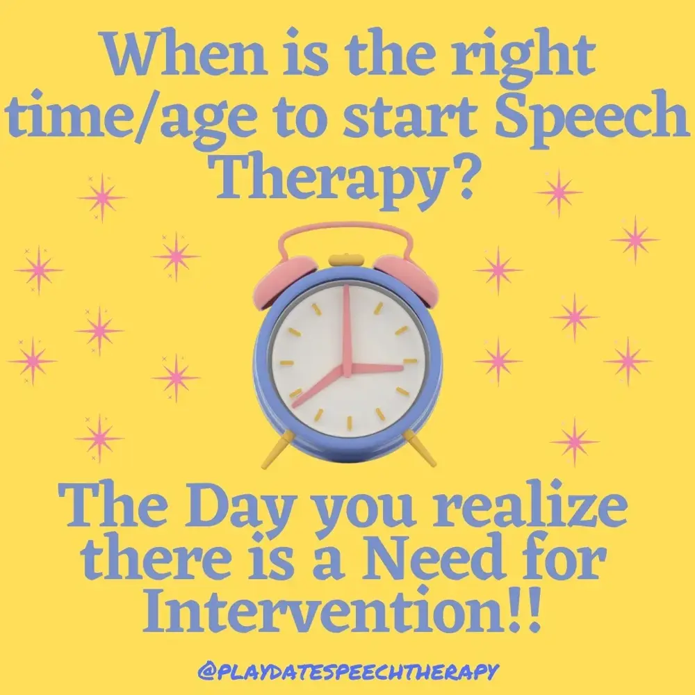 When to consider starting speech therapy for a child